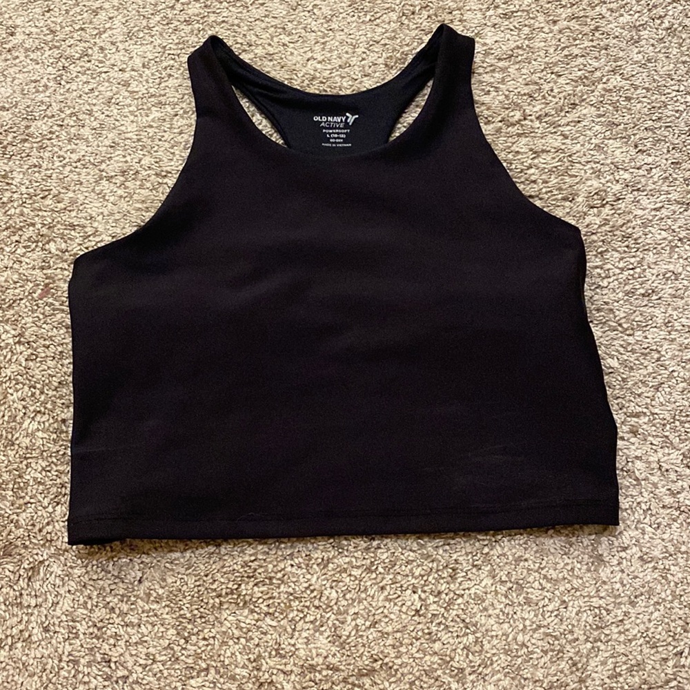 Black longline bra (without pads)